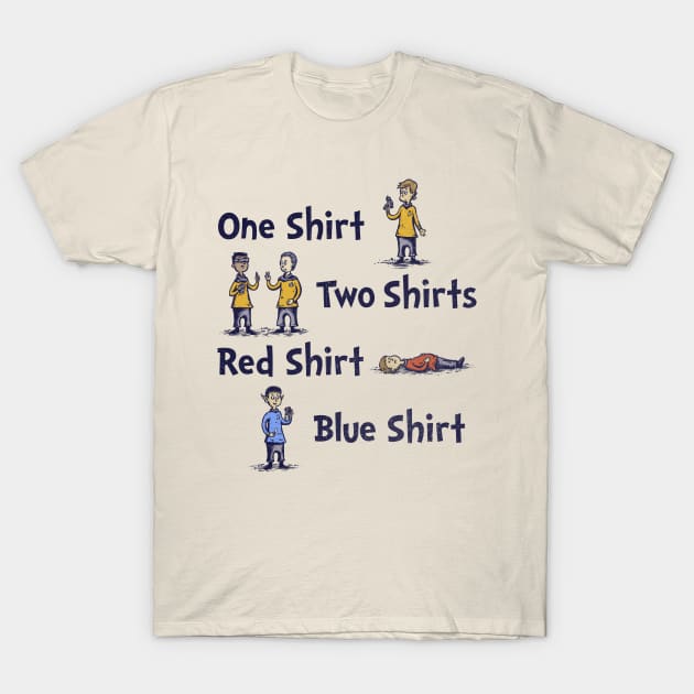 Red Shirt, Blue Shirt T-Shirt by kg07_shirts